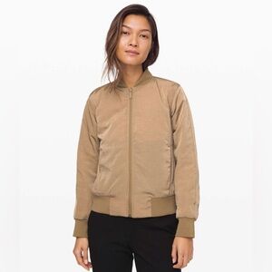 Lululemon Reversible Khaki Bomber Jacket